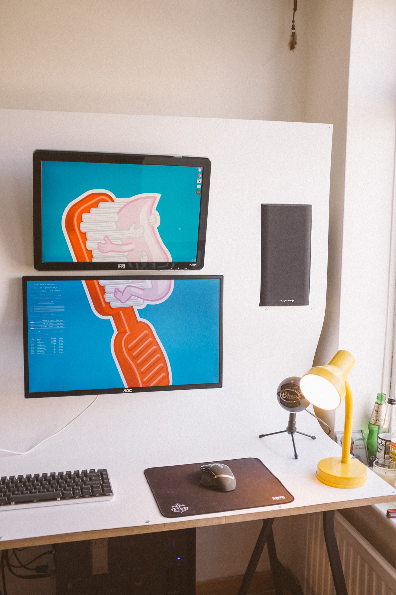 Another shot of the whole setup a bit tighter in