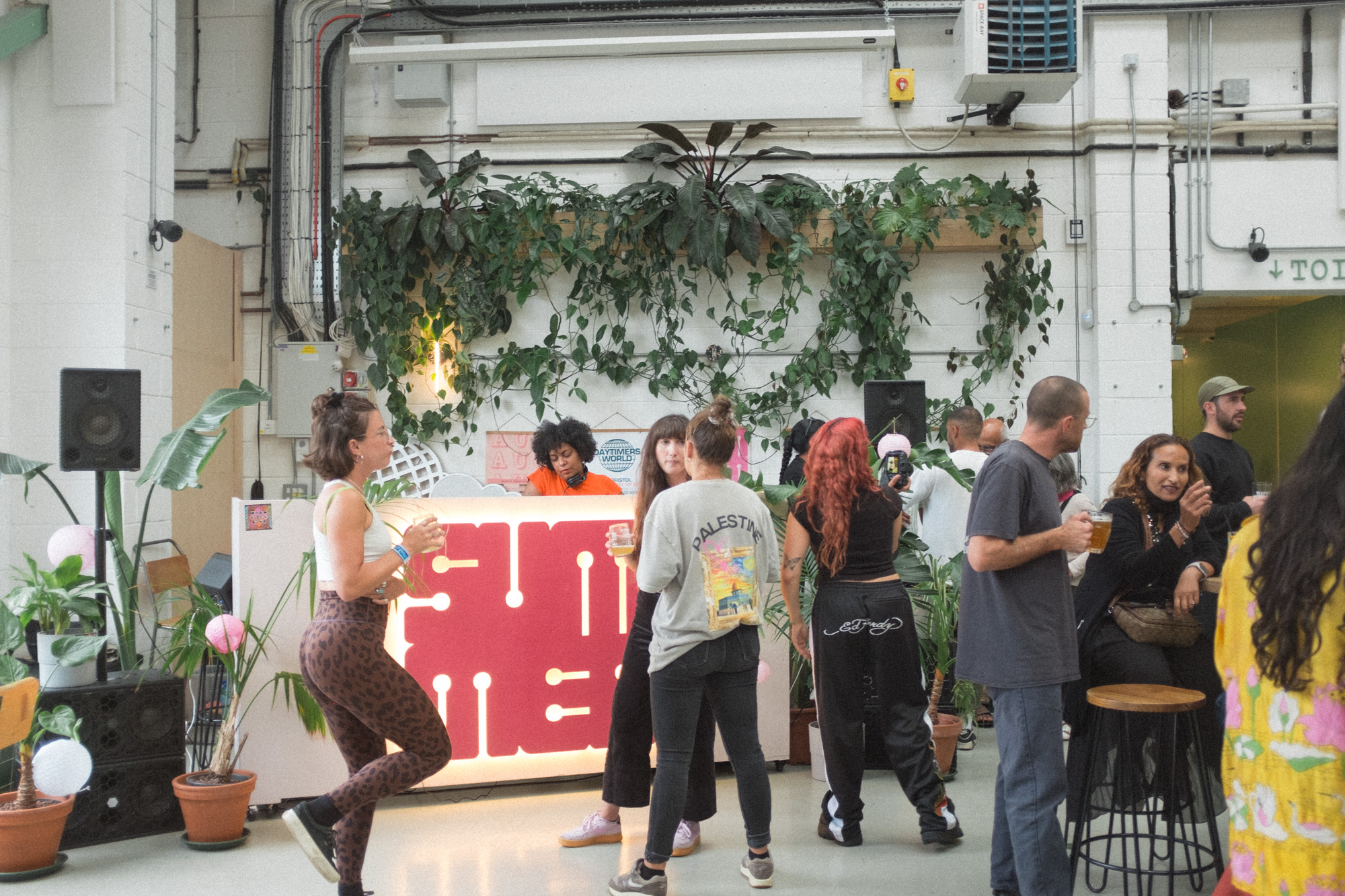 DJ with people dancing