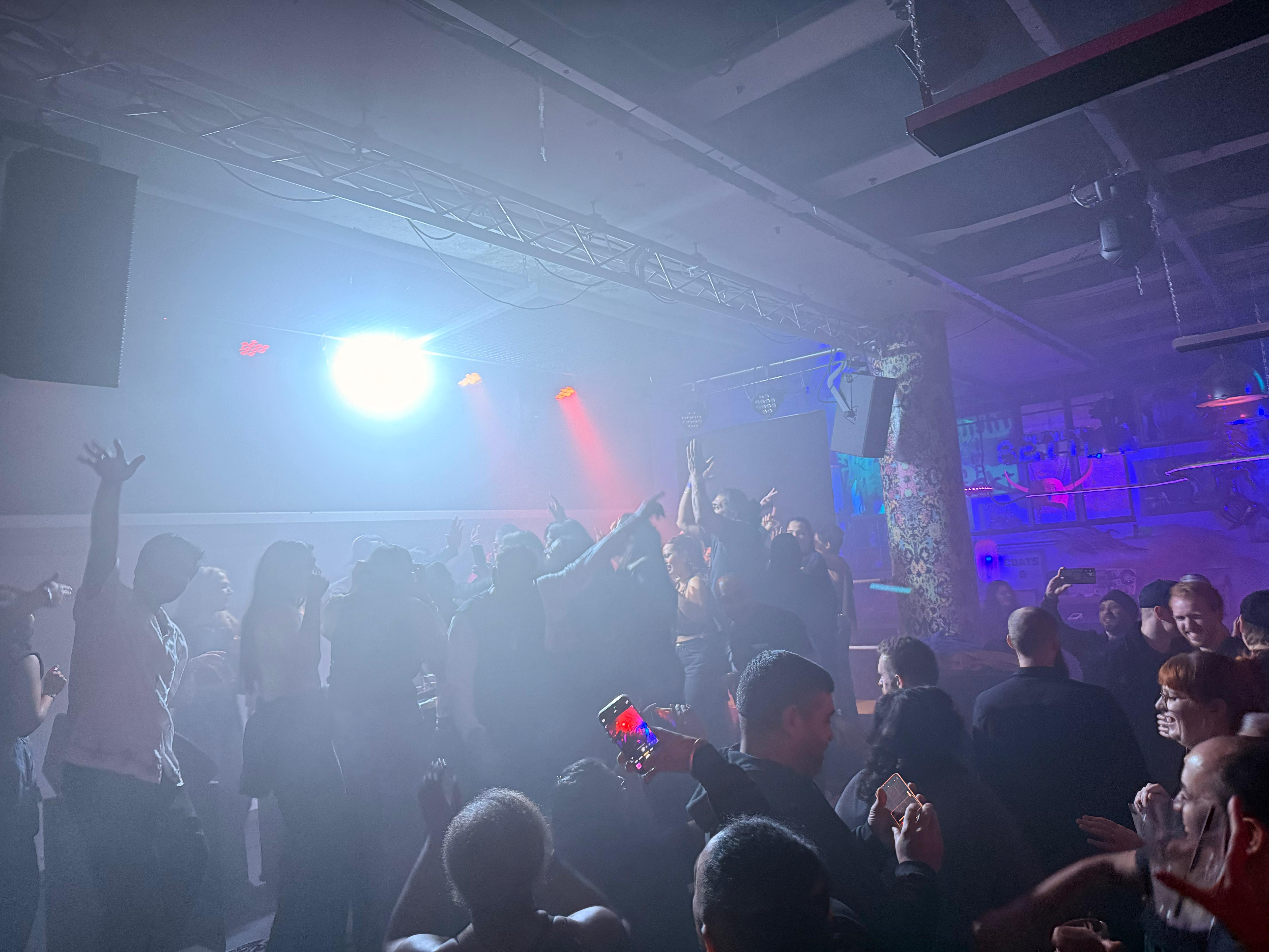 Stage invasion at the gig