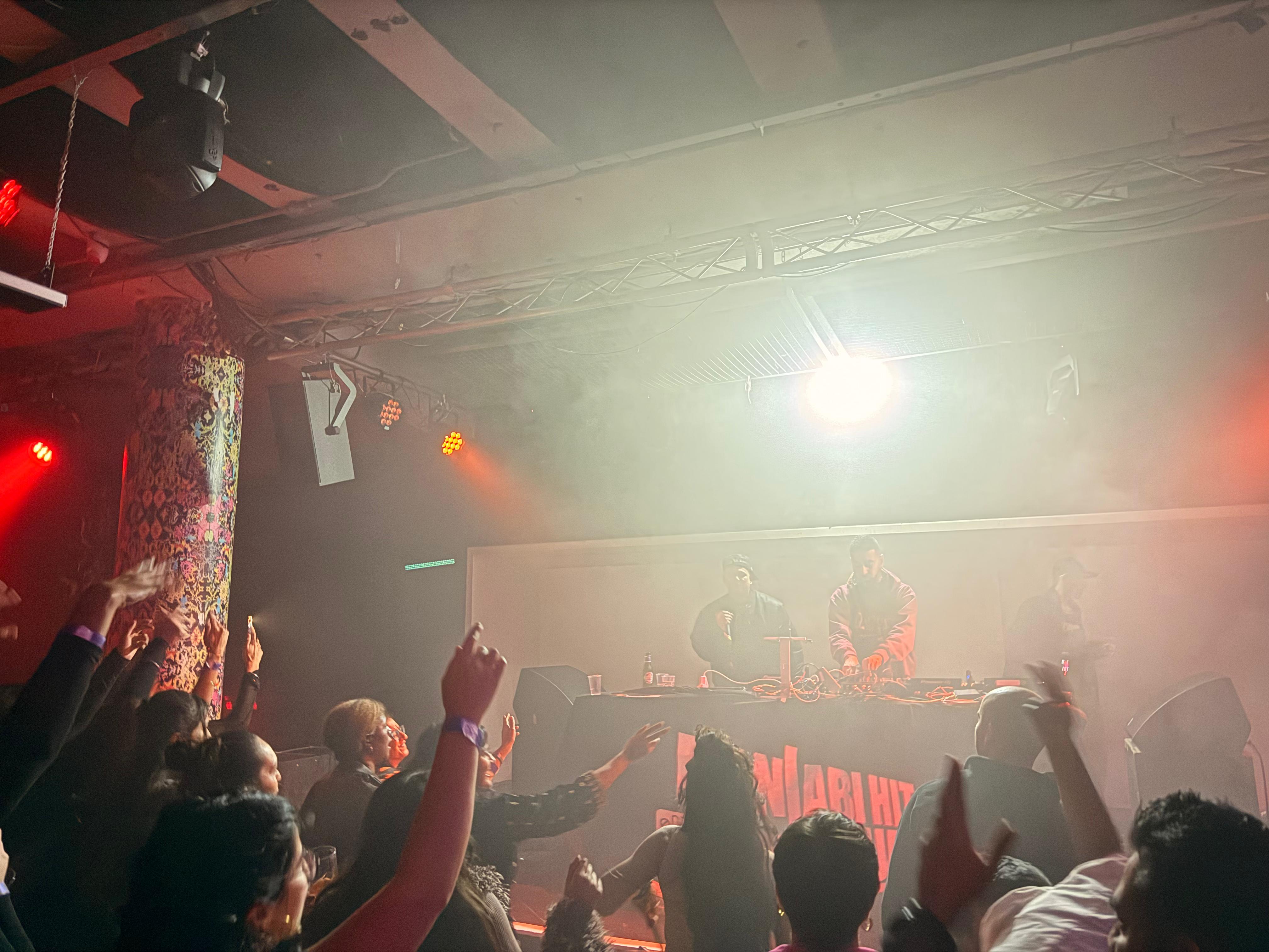 Panjabi Hit Squad on stage at Strange Brew