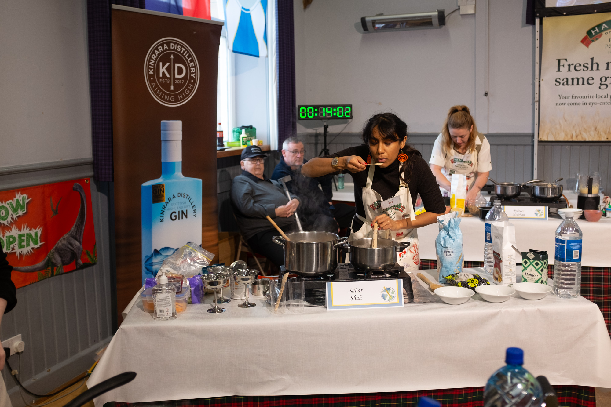 Sahar taste testing during her heat